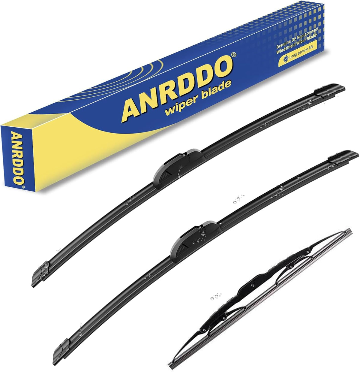 3 wipers Replacement For 2007-2010 2011 2012 2013 2014 2015 2016 Jeep Compass Windshield Wiper Blades Original Equipment Replacement - 22"+20"+11" (Set of 3) U/J HOOK