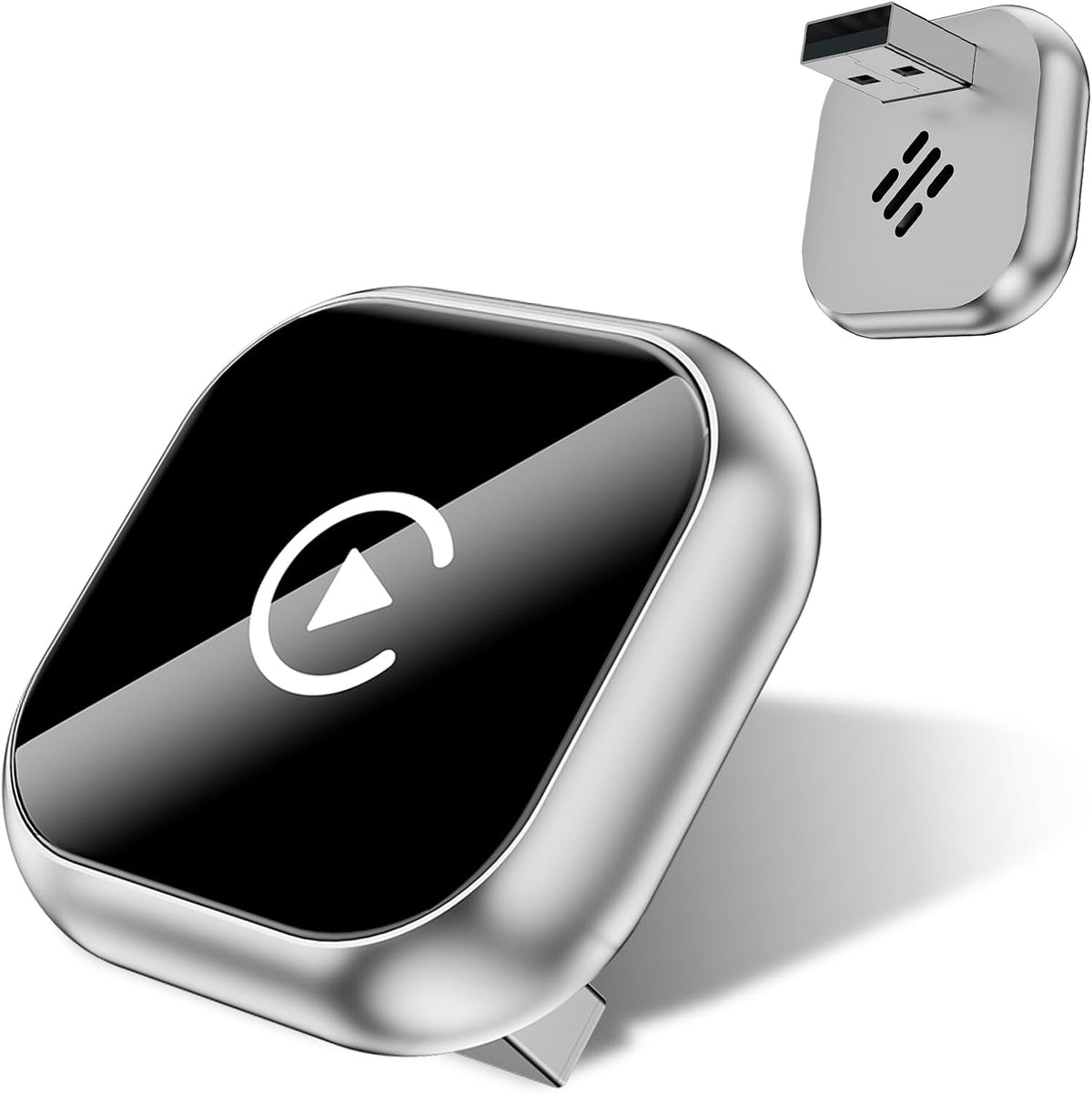 Wireless CarPlay and Android Auto Adapter, Mini Size Car Play Adapter, Plug and Play, Fast Connection for iPhone and Android