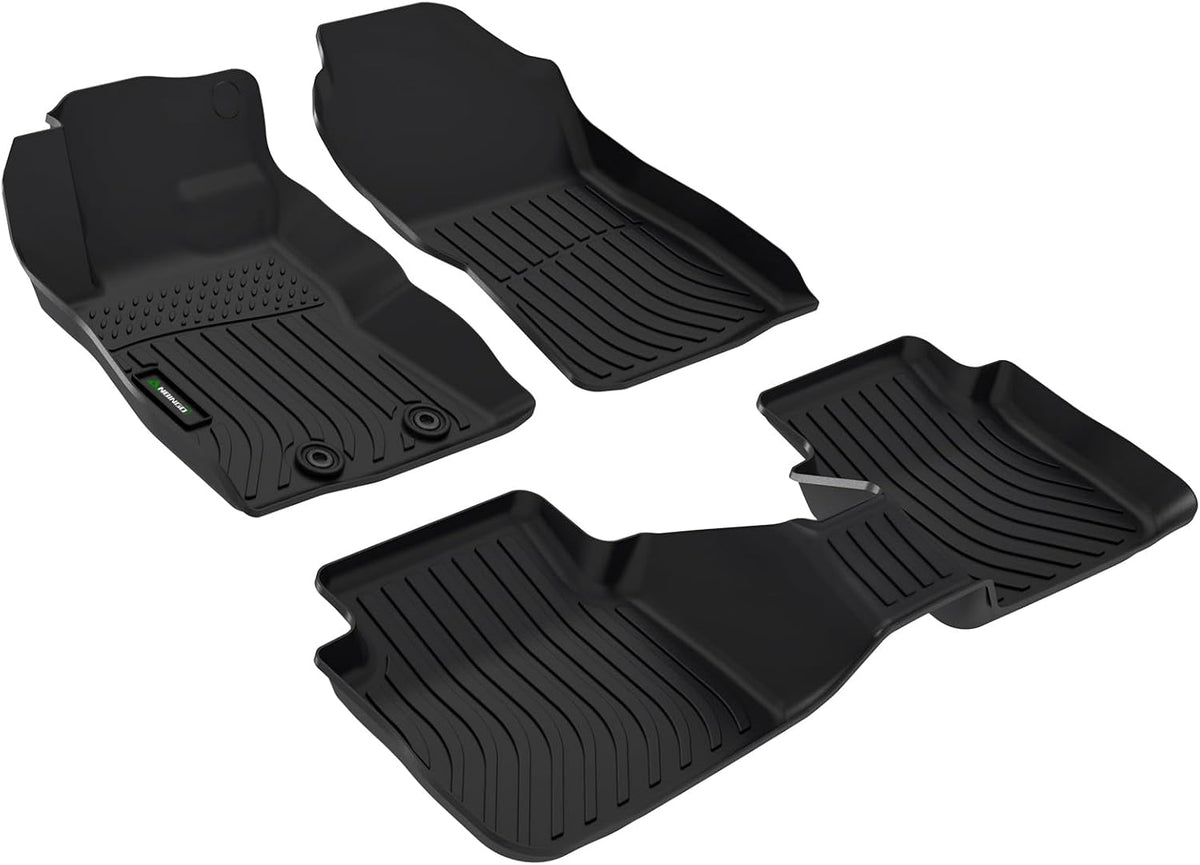 Floor Mats Custom for Subaru Crosstrek 2024 2025 & Subaru Impreza 2024 2025 All Weather Protection TPE Waterproof Non-Slip Car Floor Liners 1st & 2nd Row Set Accessories Black