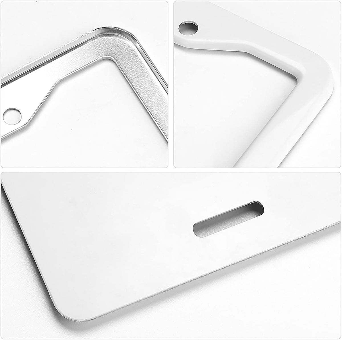 License Plate Frames for Cars, Make Your Own Text Custom License Plate Frame Holder, Message Designs Metal Decorative Customizable Personalized