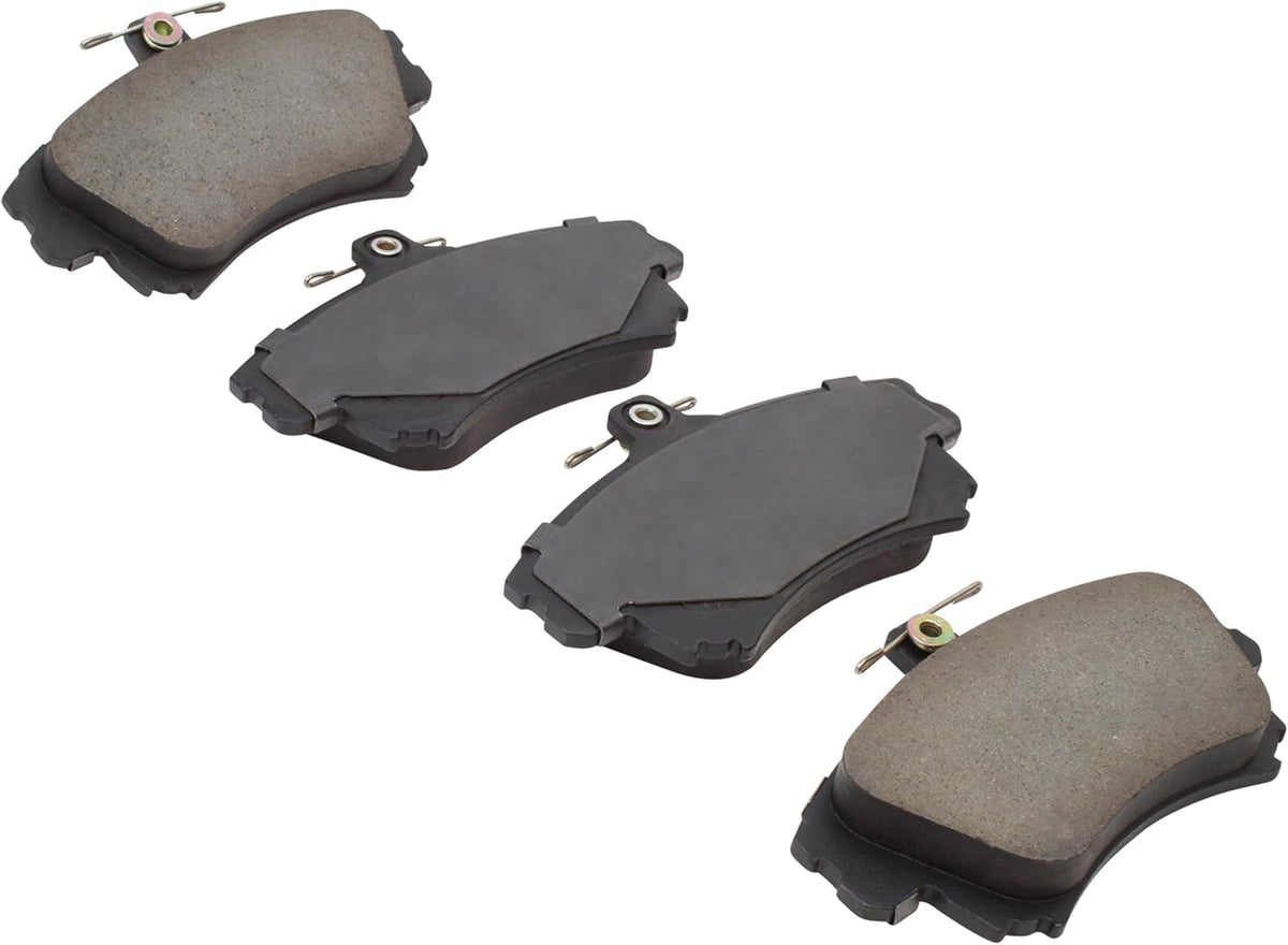 Premium Semi-Metallic Front Brake Pads (1001-0837M) Compatible with Volvo S40 2000-2012, Volvo V40 2000-2004