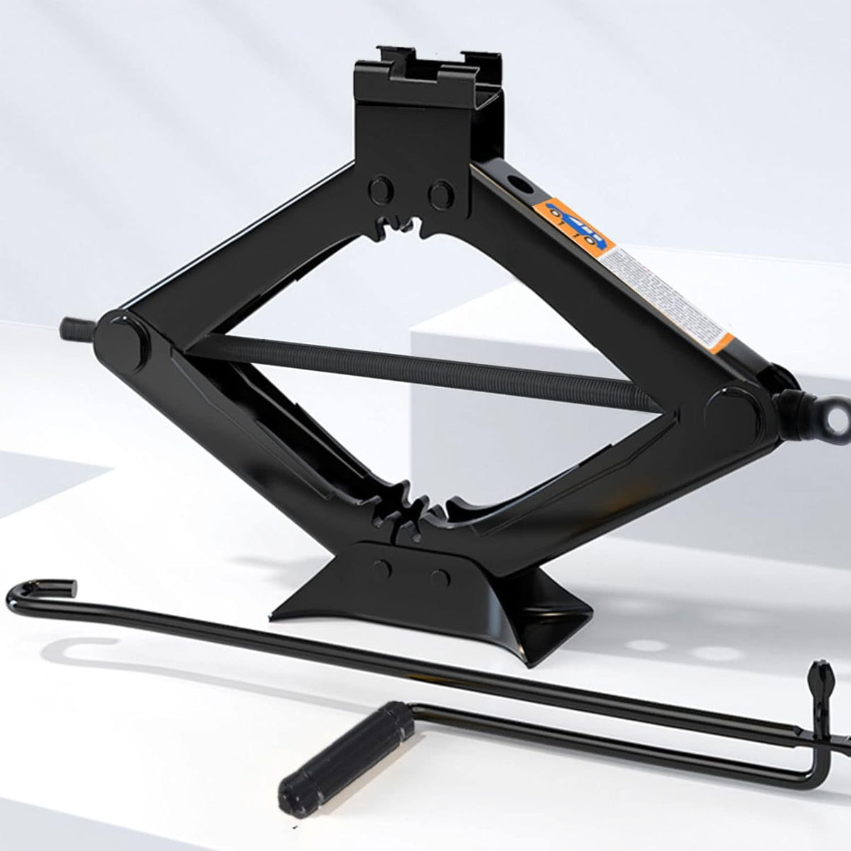 Scissor Jack for Car-3.0Ton(6614lbs) 丨Car Jack Kit-Tire Jack丨Portable,丨deal for SUV and Auto-with Crank Handle丨Heavy Duty Material,Black (3.0T)