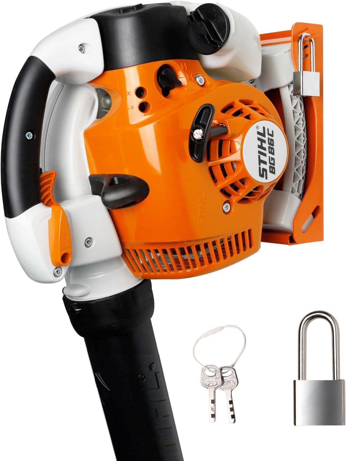 Blower Rack Compatible with Stihl BG-50, BG-56, BG-66, BG-86, Handheld Blower Holder Mount Rack, Lawn Care Accessories, Garage Storage, Weed Eater Hanger