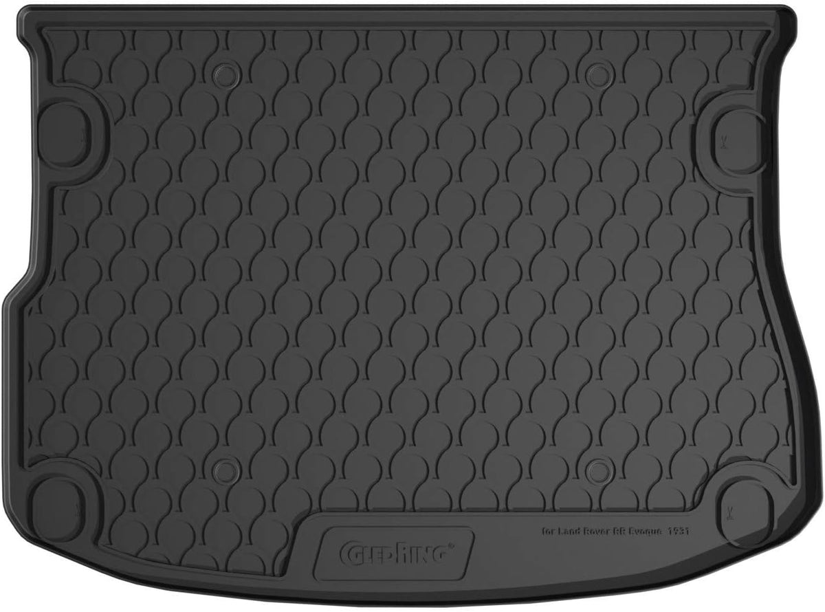 GledringUSA Custom Fit All-Weather Rubber Cargo Liner Intended for Rover Range Rover Evoque (L538) 2012-2018, No Trimming Required, Protects from Rain, Mud, & Snow
