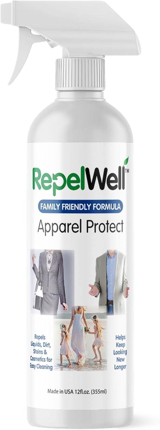 Apparel Protect (12oz) Stain & Water Repellent Spray – Non-Toxic, Eco-Friendly, Pet-Safe Sprays for Clothing & More