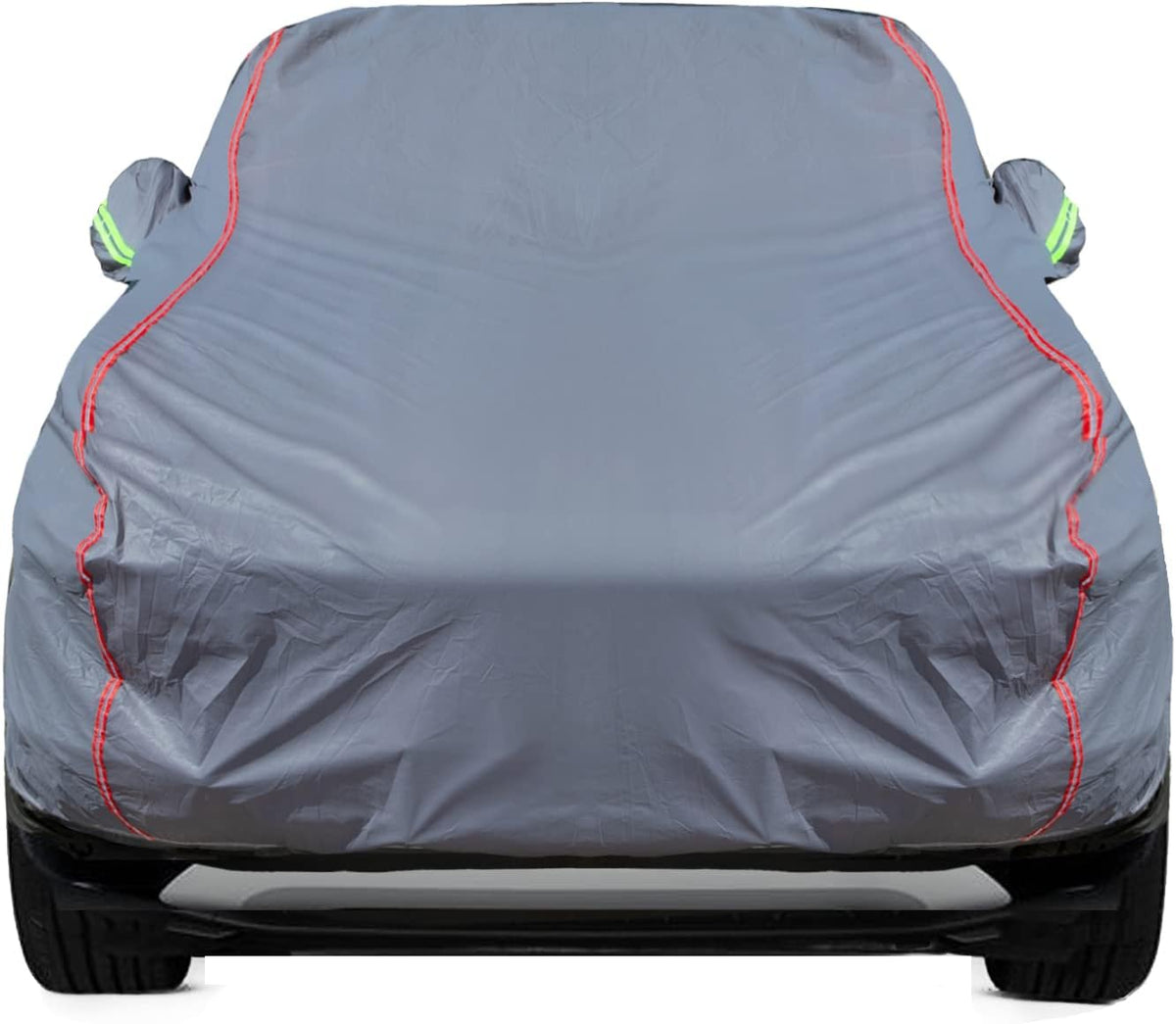 Breathable New Material, Waterproof Car Cover, Locks and Zipper Doors, Sunscreen Waterproof UV Prevention Snowproof Wind and Windproof,Suitable for Indoor Outdoor,for SUV (205"-216") C14