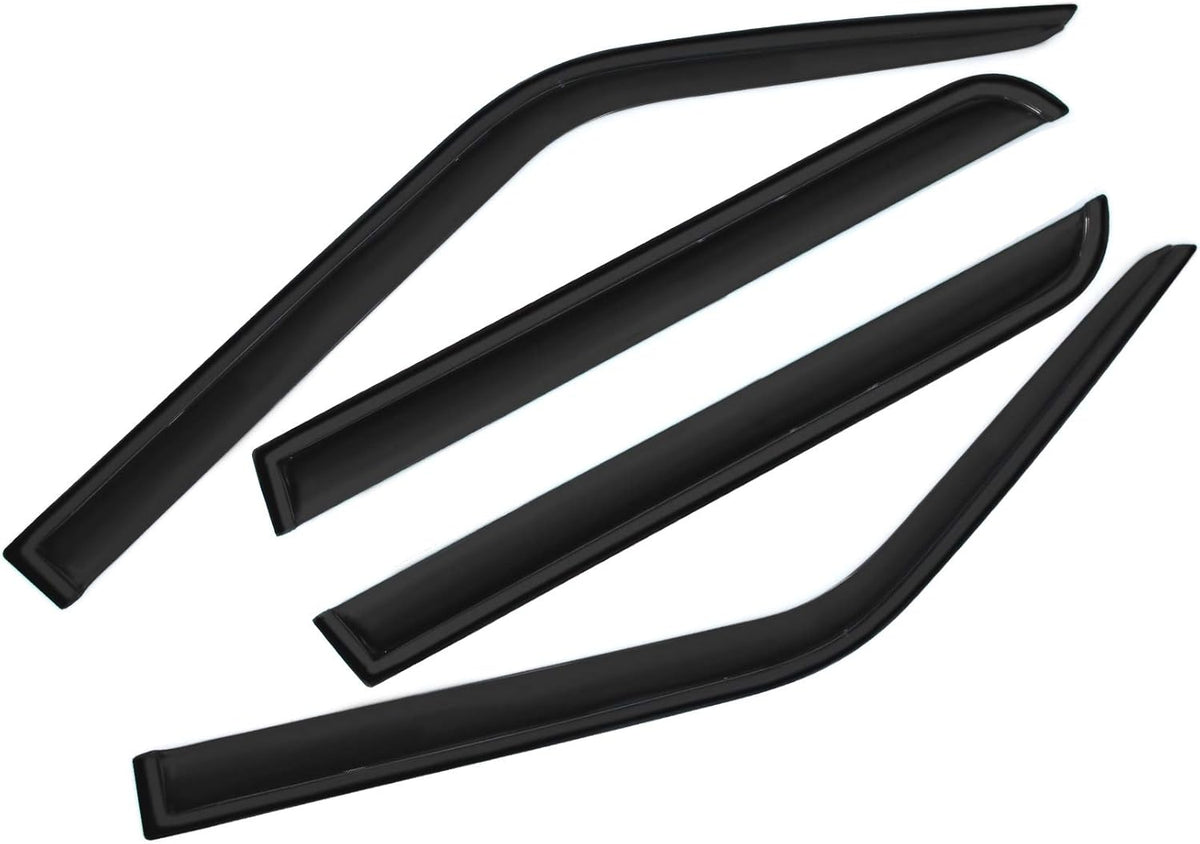 Smoke Sun/Rain Guards Window Visors Compatible with 2007-2017 Jeep Patriot Wind Deflector 4pcs