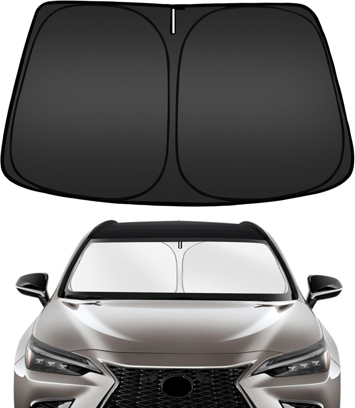 ARISMOTOR Windshield Sun Shade for Ni-ssan Kicks 2018-2024, Custom Fit Foldable Front Window Sunshade Sun Visor Protector, Block UV Rays Keep Your Car Cooler