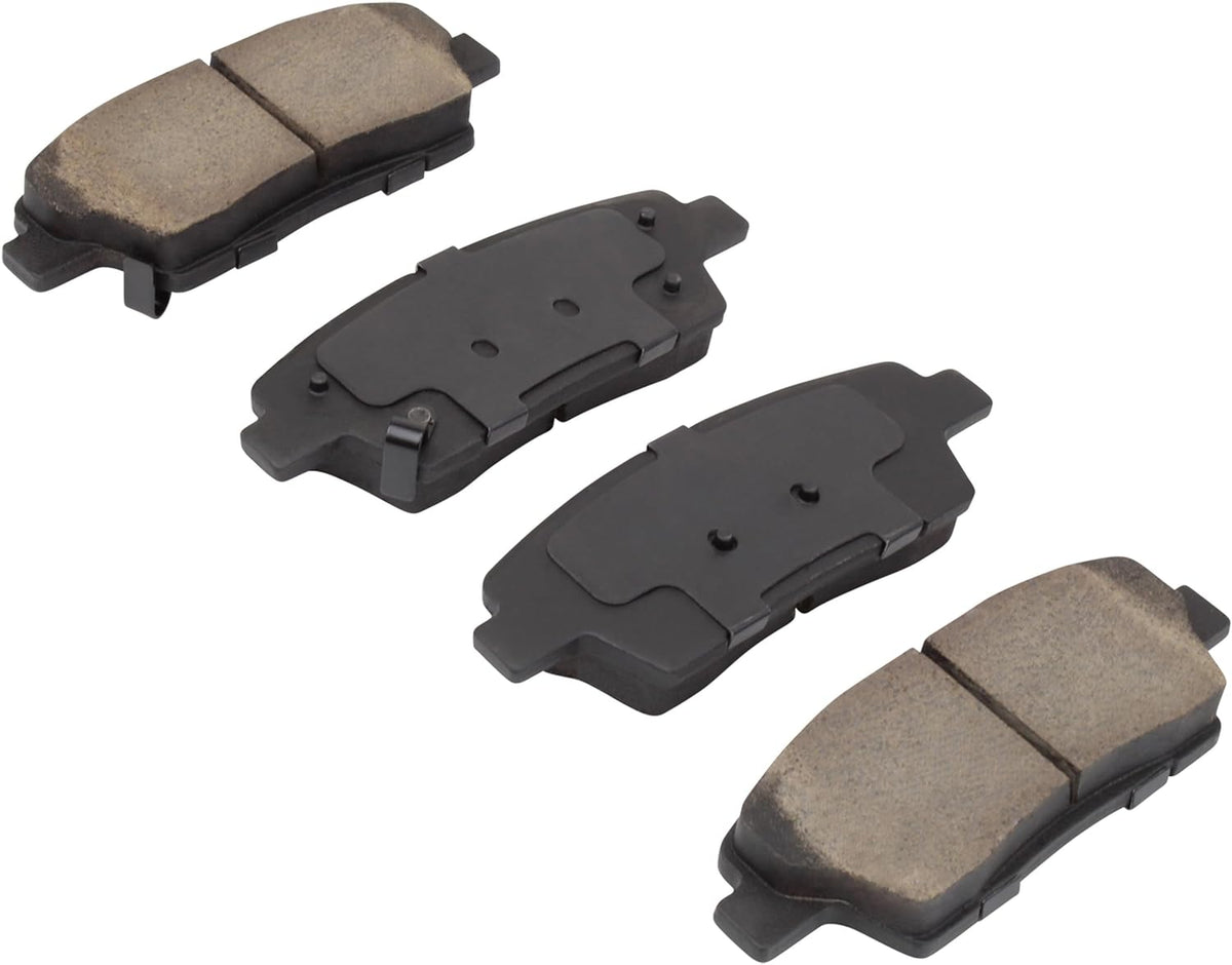Premium Ceramic Rear Brake Pads (1001-1551AC) Compatible with Genesis G80 2018-2020