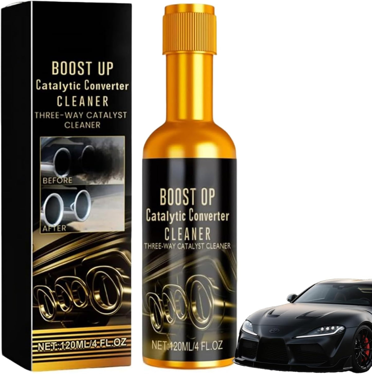 Catalytic Cleaner, Boost Up Catalytic, Boost Up Catalytic Converter Cleaner Auto Parts EngineFuel and Exhaust Pipe Cleaners,Fuel System Treatment Oil for Gas and Diesel Car (1PCS)