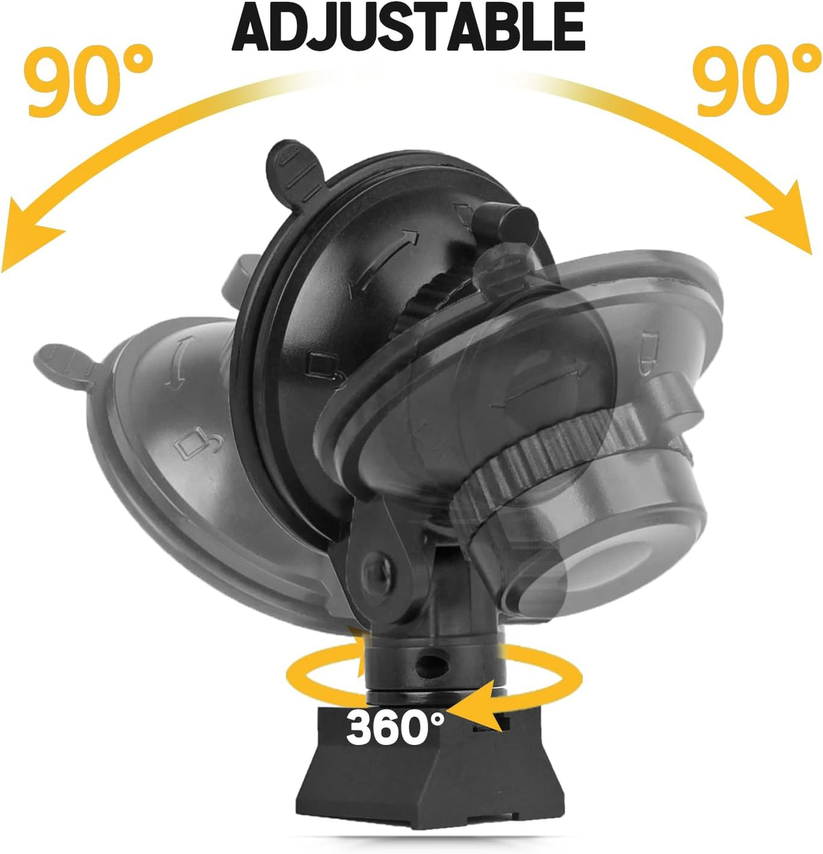 Xislet Radar Detector Mount for Car Truck Vehicle Sedan Windshield Super Suction Dash Cup Mount Compatible with Cobra RAD 380 450 480i Escort Passport 9500/R1 R2 R3 R4 R7 DFR5 DDR7