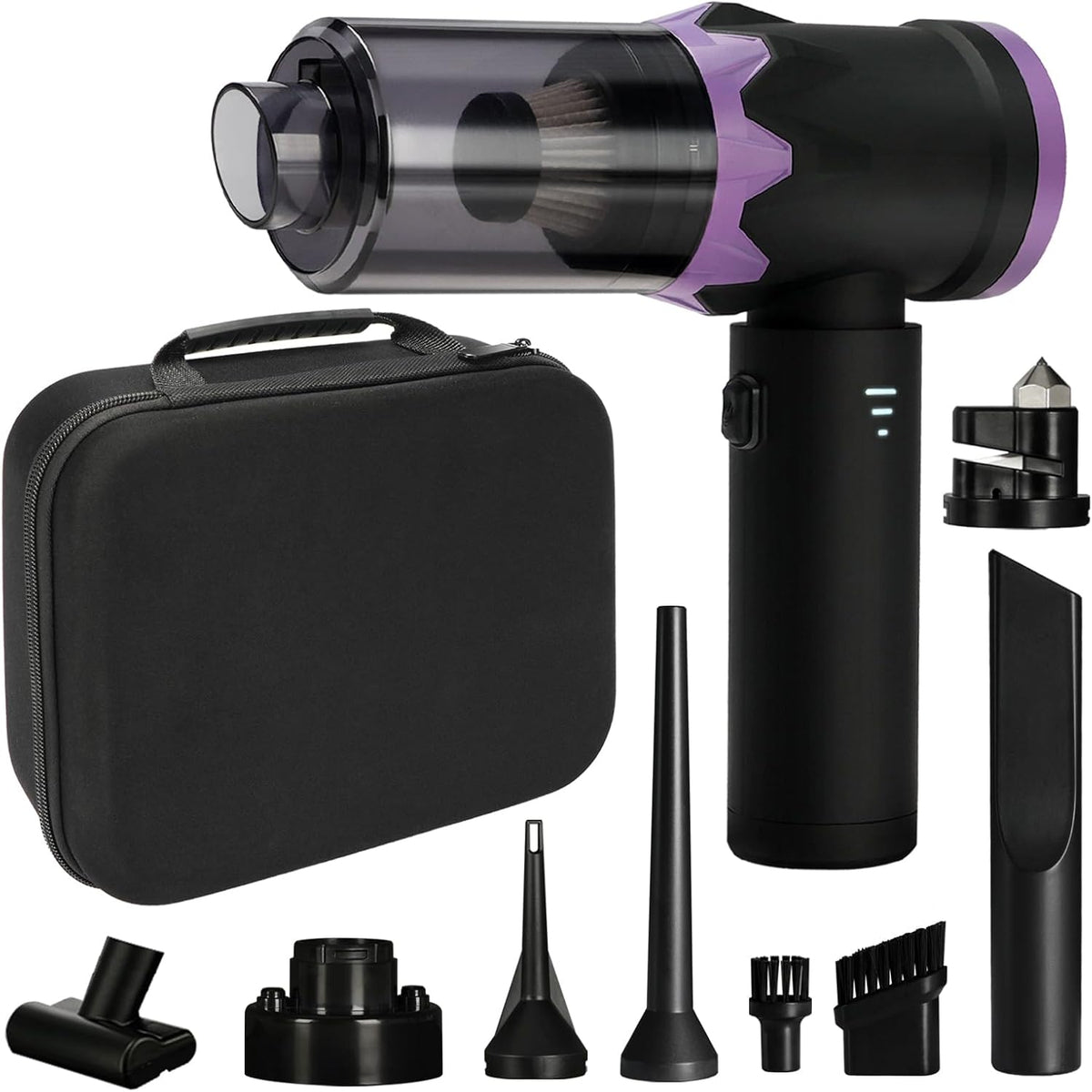9-In-1 US-Designed Car Vacuum Portable Cordless【Powerful Brushless Motor | 28,000 Pa Suction】【5.0 Graphene Battery | Lasting Endurance】Handheld Vacuum Cordless Car for Home, Office, and Pet Hair
