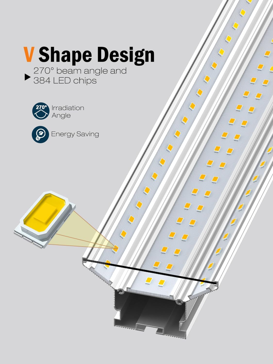 Upgrade Super Bright Hanging | Surface Mount 4' 10000LM 5000K 60W Linkable 4FT Led Shop Light, 4FT Led Shop Light for Workshop Garage Lighting Factory Warehouse Shop Workbench 4 Pack