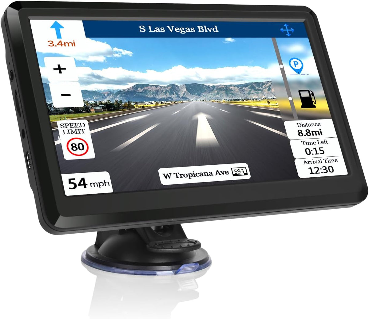 2025 Map Car GPS Navigation GPS Navigation for Truck & RV & Car, Driver Alerts, Turn-by-Turn Directions, Free Update Map