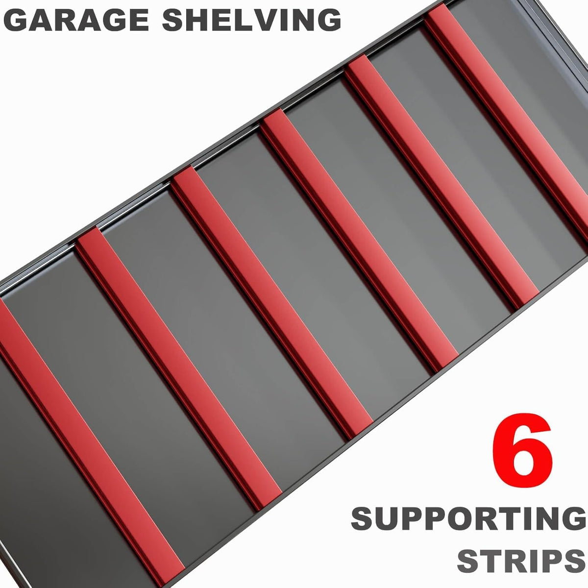 65" W Heavy Duty Garage Shelving, 84" H Garage Storage Shelves, 5 Tier Metal Shelving Unit, Commercial Shelving