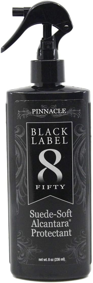 Pinnacle Black Label Suede-Soft Alcantara Protectant | Advanced Spill & Stain Protection for Micro-Suede & Alcantara | Clear Finish | PBL-275 | 8 oz