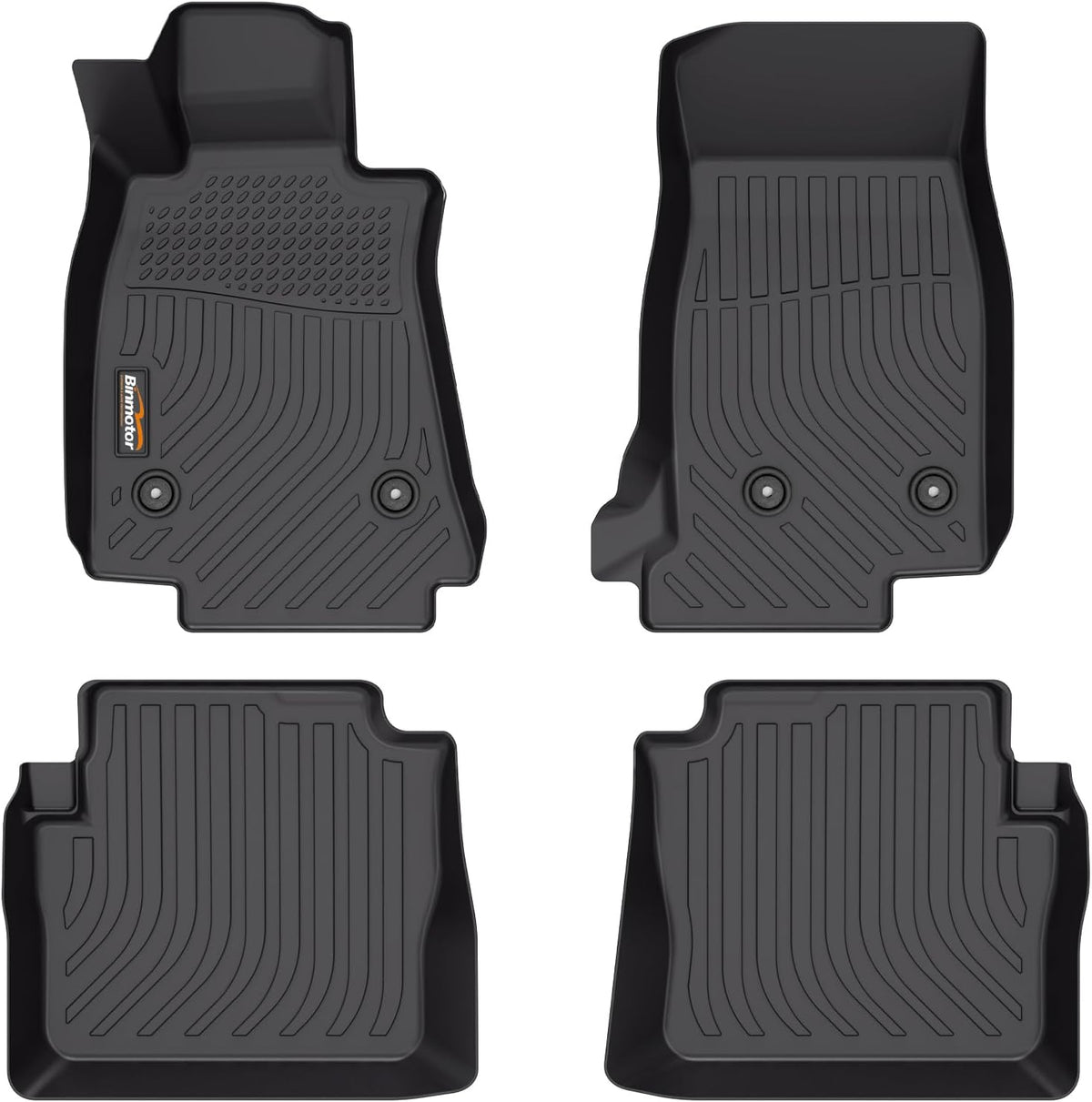 Binmotor-All Weather Car Floor Mats for Cadillac CT5 2020-2025, TPE Rubber Liners Waterproof Car Mats Custom Fit for Cadillac CT5 Accessories
