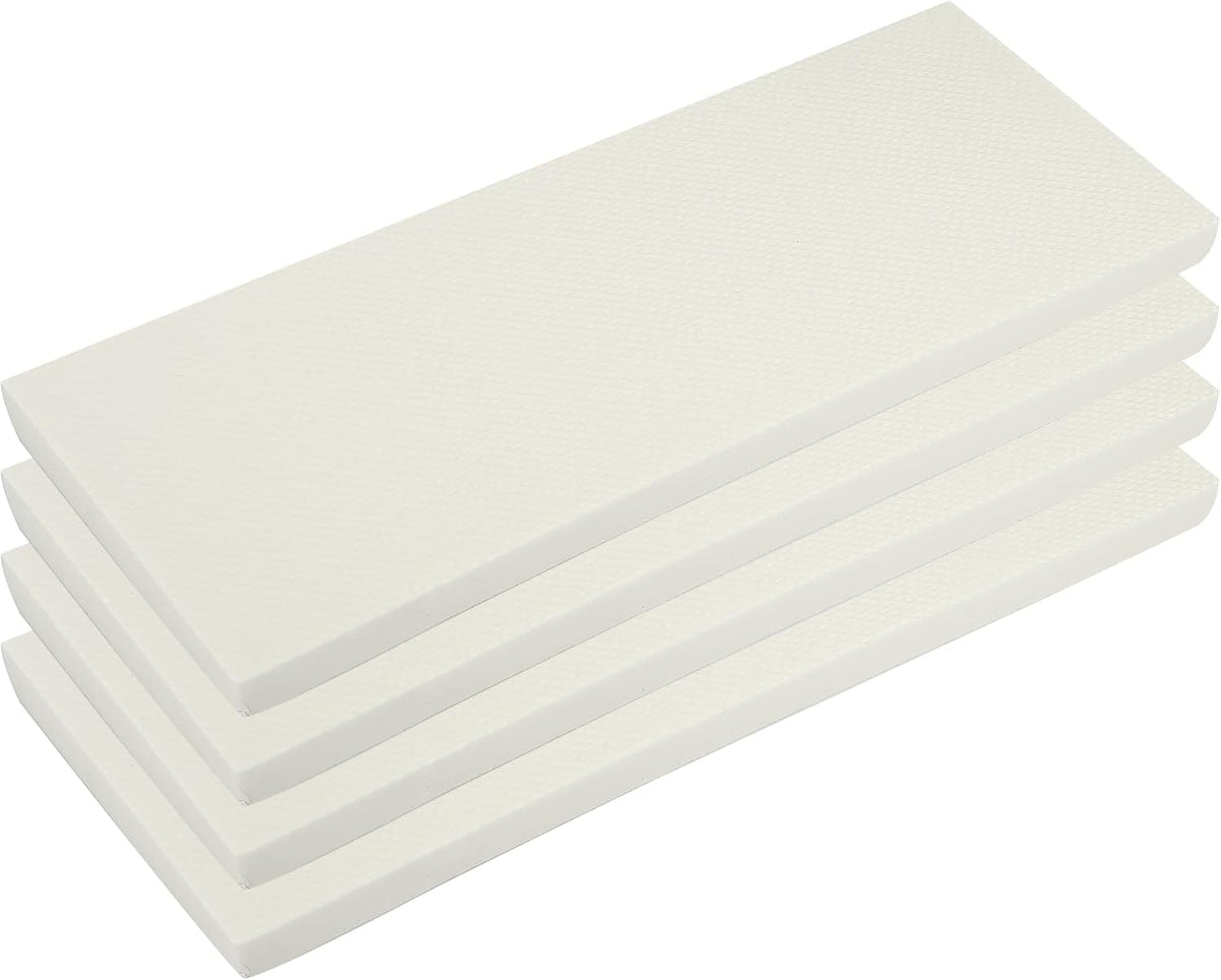 X AUTOHAUX 400x150x20mm 4pcs Car Garage Wall Guard Door Bumper Protector Anti Collision Water Resistance White