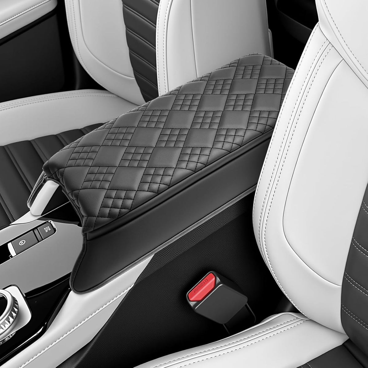 SKTU for 2025 Mitsubishi Outlander Center Console Cover for 2025+ Mitsubishi Outlander Armrest Cover Mitsubishi Outlander 2025 Accessories Console Cushion 2025 Outlander Seat Box Cover (Thickened)