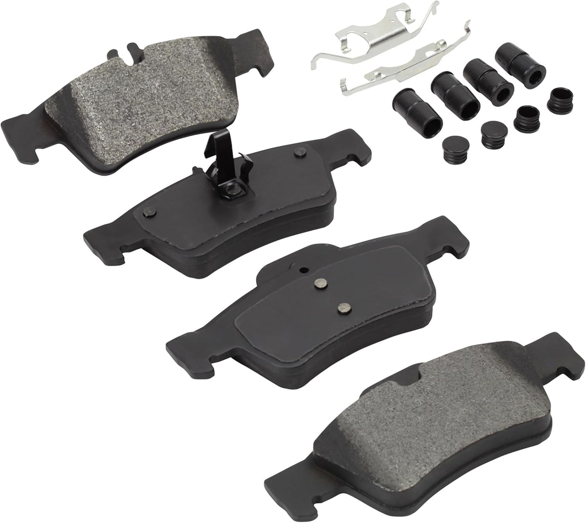 Premium Semi-Metallic Rear Brake Pads (1001-0986M) Compatible with 2003-2018 Mercedes-Benz (CL500/CL550/CL600/CLS350/CLS400/CLS500/CLS550/E250/E320/E350/E400/E500/E550/S350 & More)