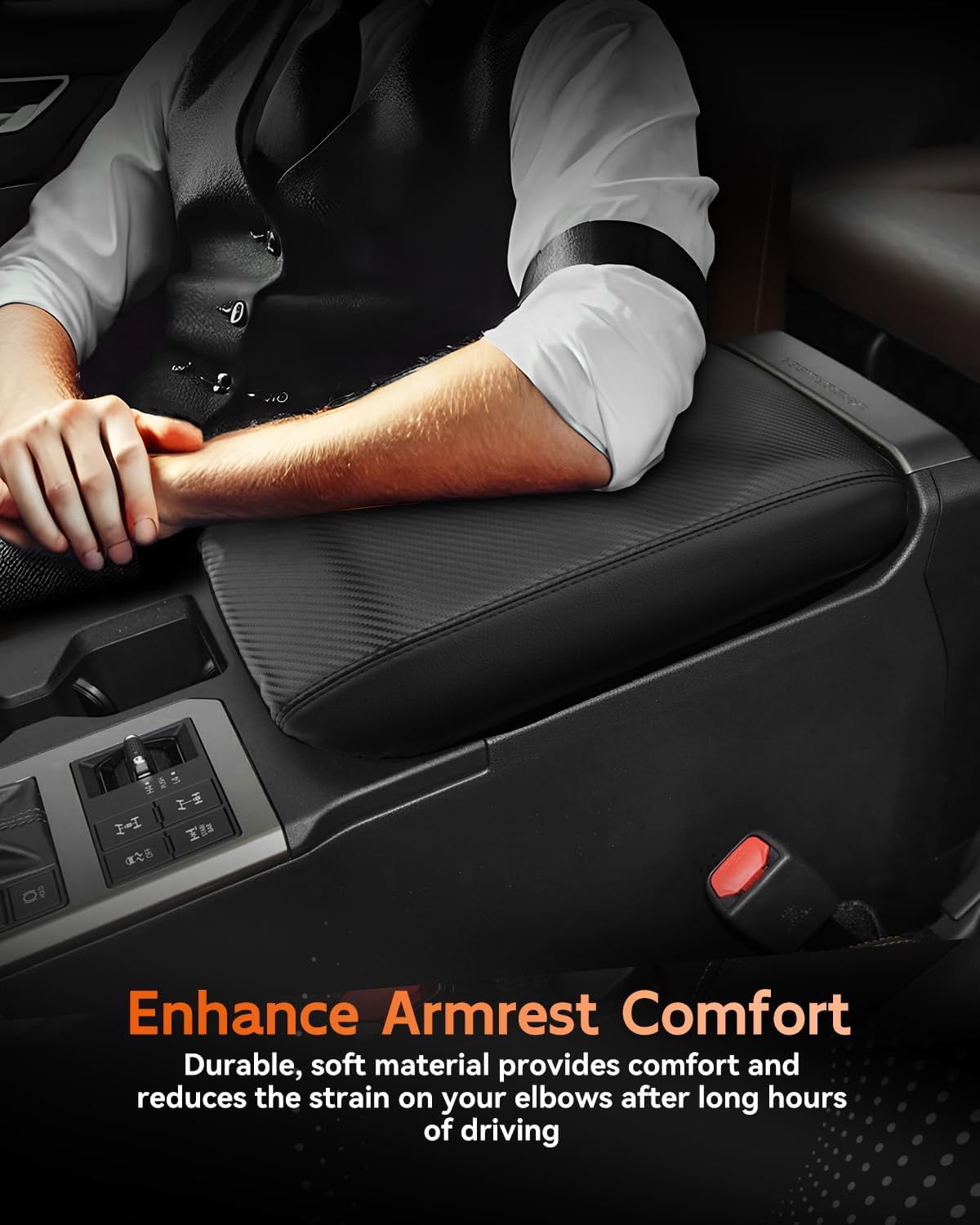 CDEFG for 2024 2025 Toyota Land Cruiser 250 Center Console Cover Armrest Box Cover for Land Cruiser (1958, Land Cruiser) Accessories Arm Rest Protector