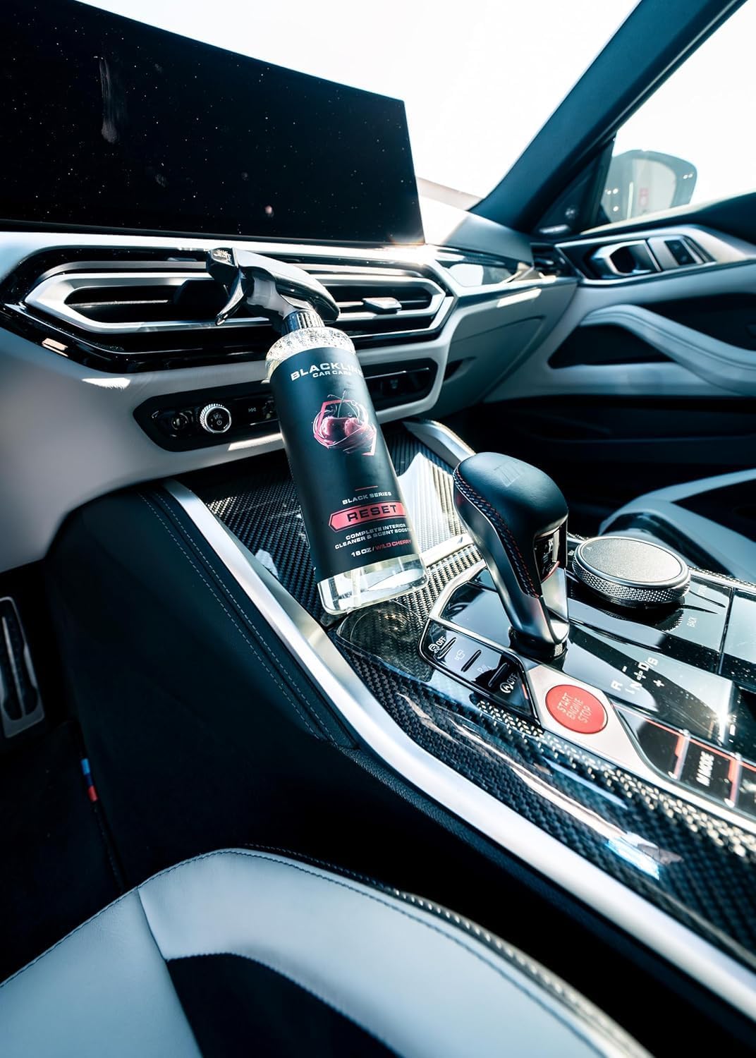 Blackline Luxury Scented Interior Cleaner Reset Deep Cleans & Deodorizes All Surfaces, pH-Neutral High-Foam Formula, Long-Lasting Premium Fragrance for Cars (16 Fl Oz, Wild Cherry)