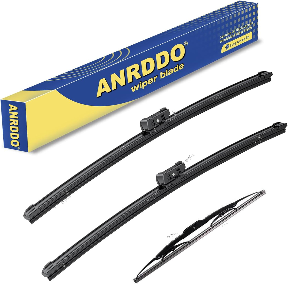 3 wipers Factory Replacement For GMC Terrain Chevy Equinox 2010-2017 Original Equipment Windshield Wiper Blades Set - 24"+17"+13" (Set of 3) Top Lock