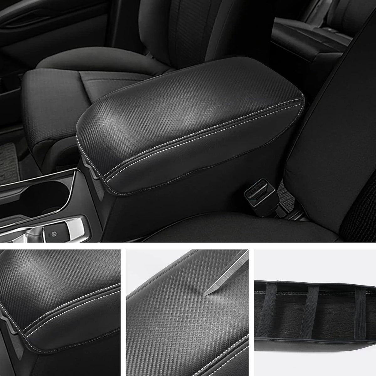 SXCY Fit for 2025 2022-2024 Subaru Ascent Armrest Cover FIT for 2022-2024 2025 Subaru Ascent Center Console Cover 2025 Ascent Accessories for 2019-2025 Ascent Console Armrest Cover