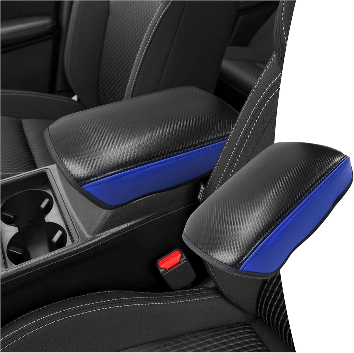 CDEFG for Mitsubishi Outlander 2022 2023 2024 2025 SE, Black Edition, SEL Car Armrest Cover, Center Console Protector Pad Arm Rest Box Cushion Mat Interior Accessories (Not for Outlander Sport)