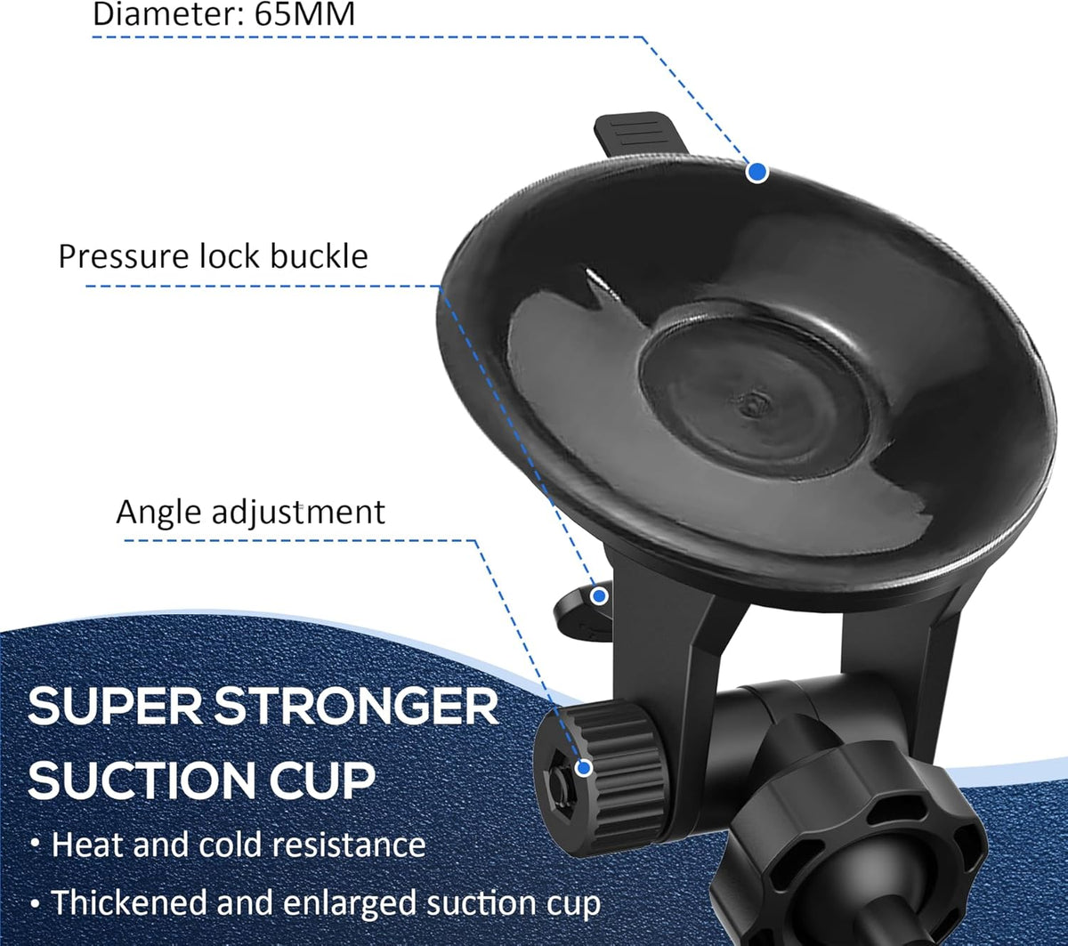 Super Radar Detector Mount,Super Car Windshield,Dashboard Suction Cup Bracket,Suitable for Radar Detector (for Whistler Radar)