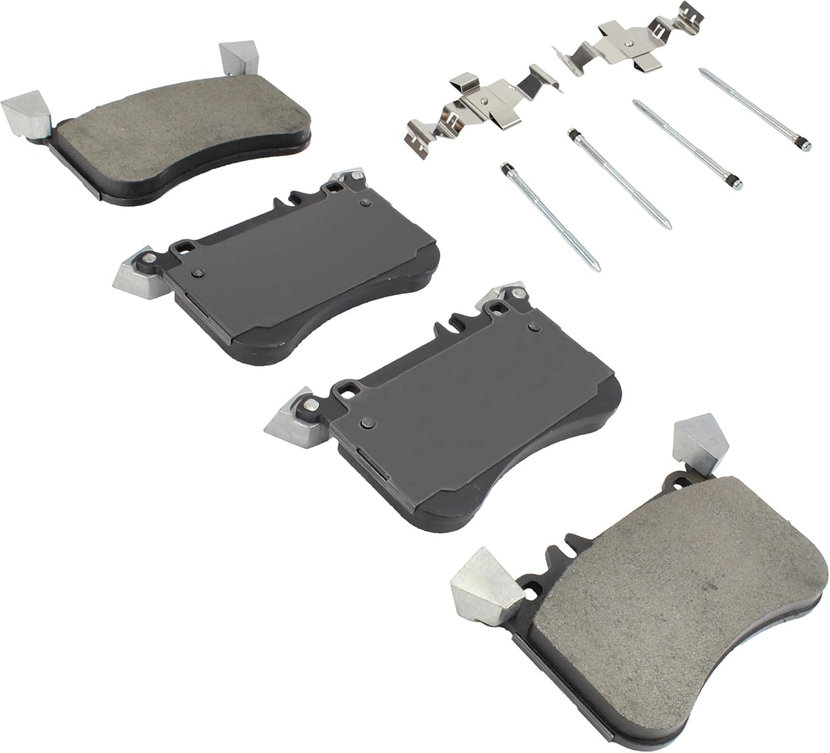 Premium Semi-Metallic Front Brake Pads (1001-1634M) Compatible with Mercedes-Benz CLS550 2018-2012, E550 2014-2012, SLC43 AMG 2020-2017, SLK55 AMG 2016-2012