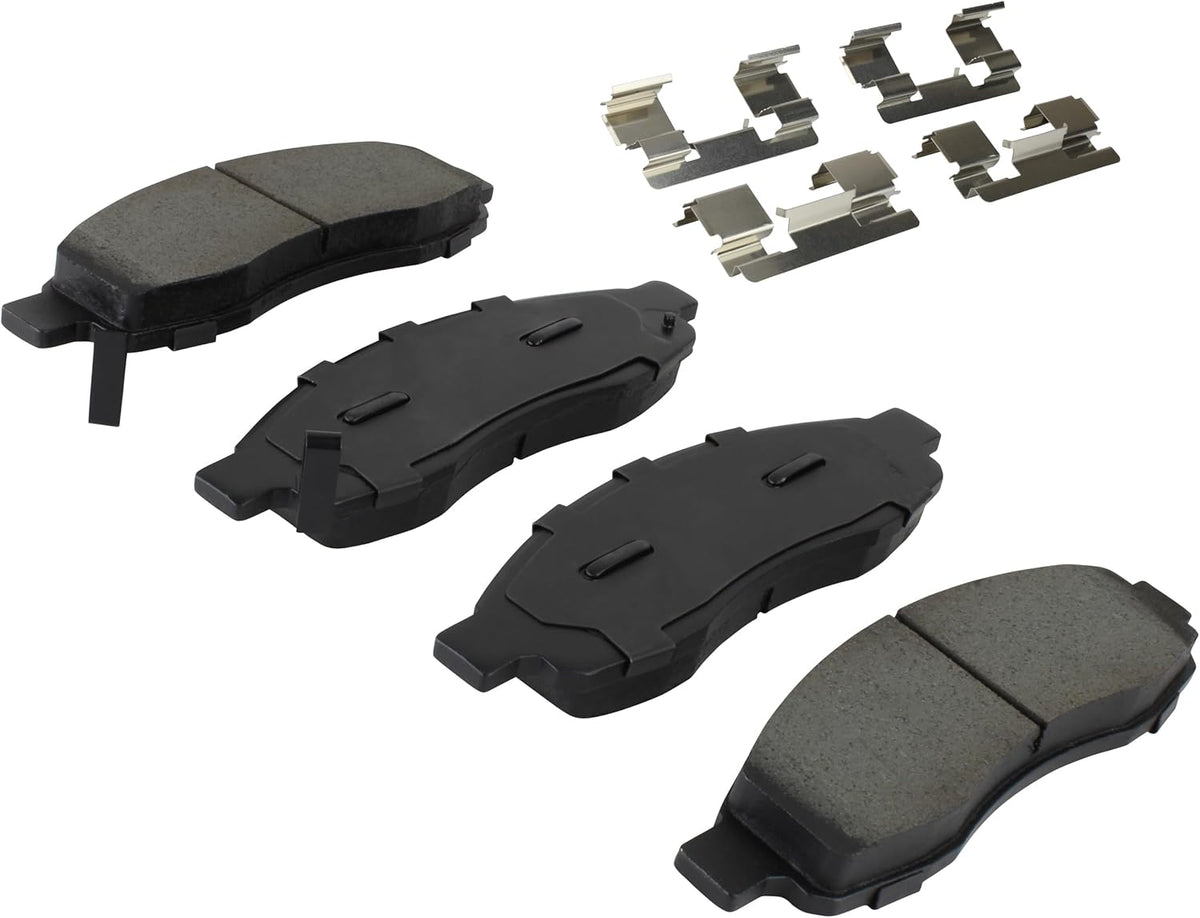 Premium Semi-Metallic Front Brake Pads (1001-1015M) Compatible with Nissan Pathfinder Armada 2004-2004, Nissan TITAN 2004-2005