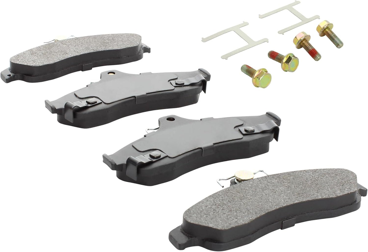 Premium Semi-Metallic Rear Brake Pads (1001-0628M) Compatible with Chevrolet Caprice 1993-1996, Chevrolet Impala 1994-1996