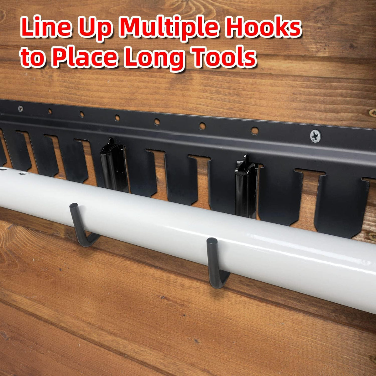 12PCS E Track J Hooks Heavy Duty E Track X Track Steel Hanger, Spring Fitting E Track Accessories for Enclosed Trailer, Cargo Van,Semi-Trucks Trailer,Black