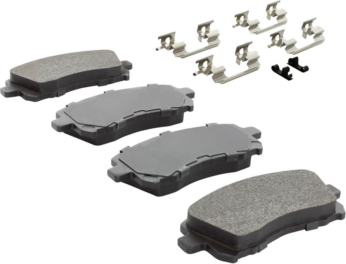Premium Semi-Metallic Front Brake Pads (1001-0721M) Replacement for Subaru Forester 2002-1998, Impreza 2002-1998, Legacy 1999-1997, Outback 2002-2000