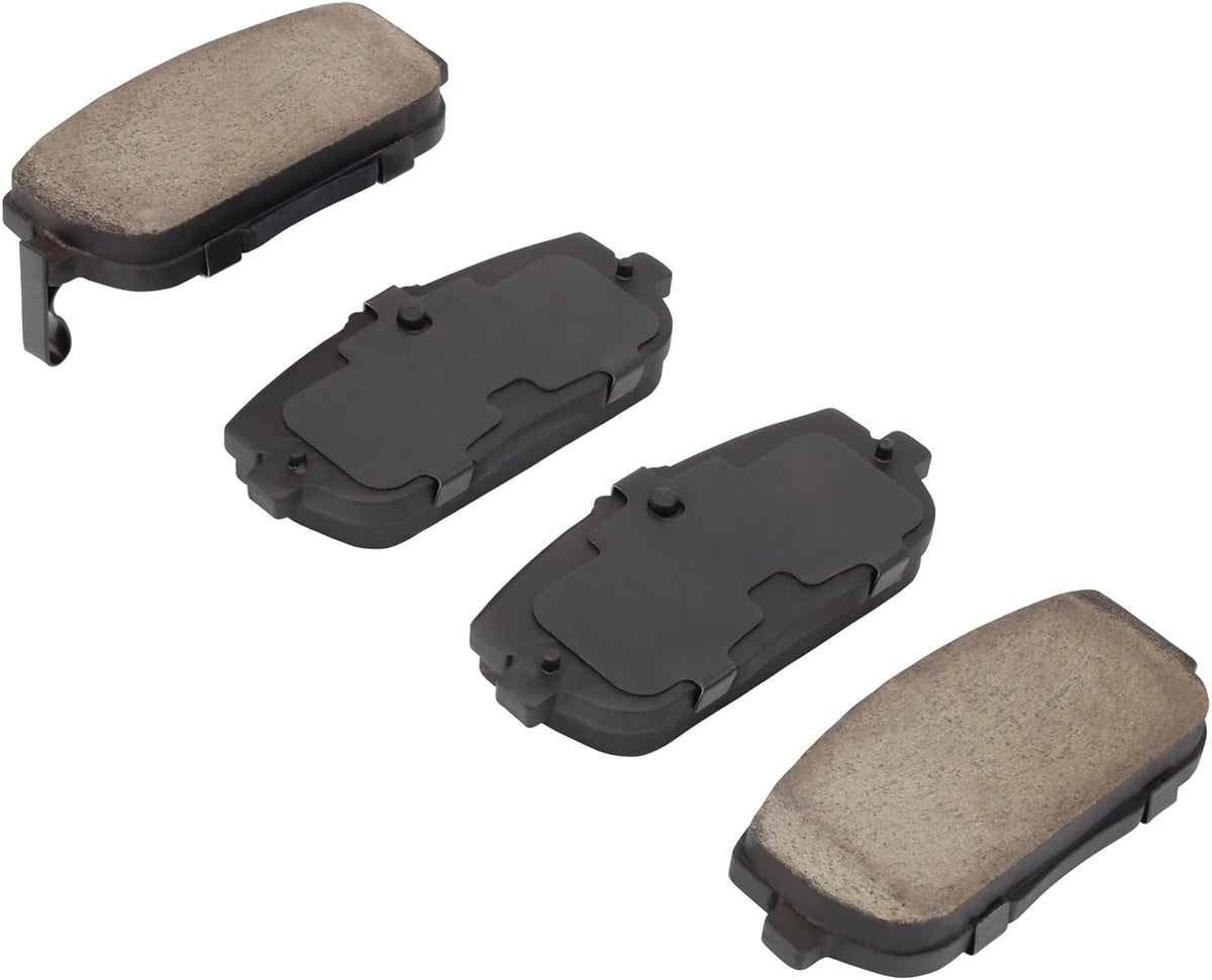 Premium Ceramic Rear Brake Pads (1001-1180C) Compatible with Fiat 124 Spider 2017-2020, Mazda MX-5 2006-2008, Mazda MX-5 Miata 2006-2024