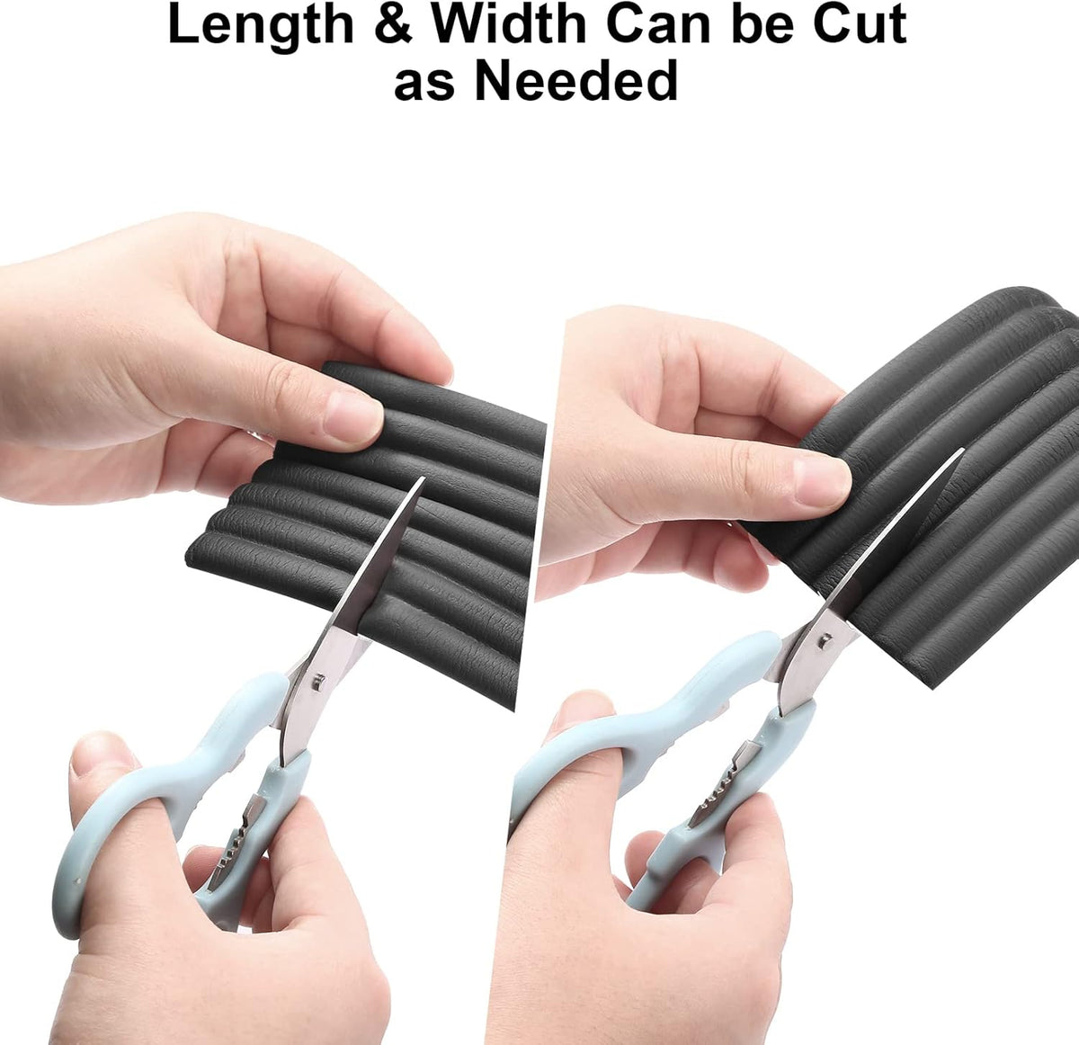 Baby Proofing Edge Corner Protector, 16.4 ft Edge Guards Padding with 3M Adhesive, Extra-Wide Soft NBR Rubber Foam Padding, Furniture,Sharp Edge Safety Corner Edge Bumper Guard-Black