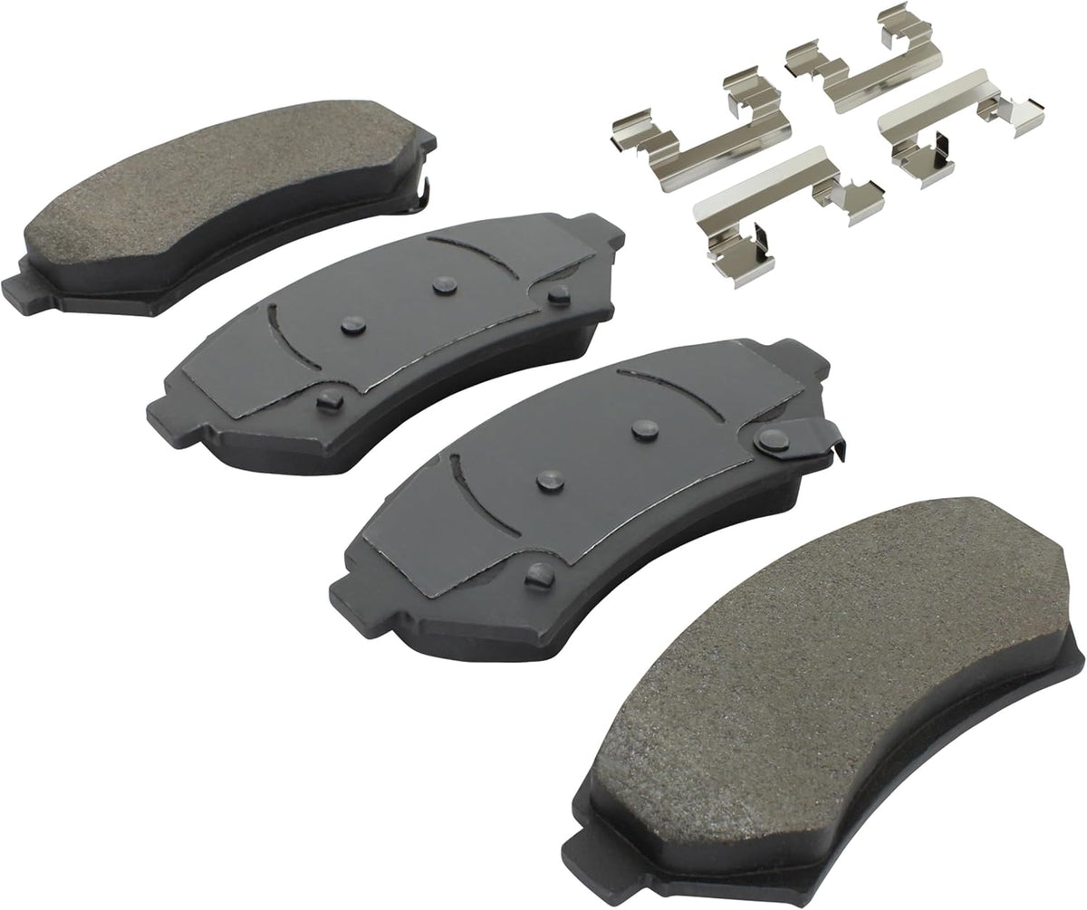 Premium Ceramic Front Brake Pads (1001-0699C) Compatible with 1997-2005 Buick/Cadillac/Chevrolet/Mercedes-Benz/Oldsmobile/Pontiac (Bonneville/Century/DeVille/Eldorado/Grand Prix/Impala)