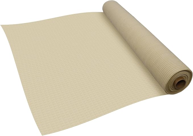 TANG Sun Shade Fabric Roll 8'x22' Shade Cloth for Garden Beige HDPE Mesh Shading Pergola Cover Replacement Canopy, 95% Blockage Sunshades for Outdoor Patio Backyard Plant