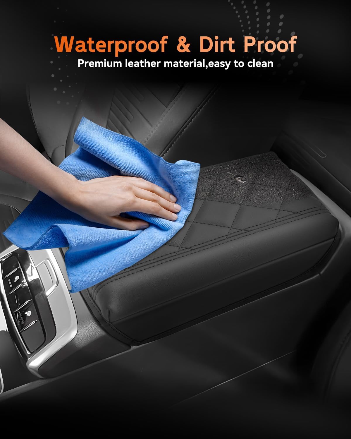 CDEFG for 2022-2025 Hyundai Santa Cruz Center Console Cover Armrest Box Cover for Santa Cruz Pickup (SE, SEL, SEL Activity, XRT, Limited) 2022 2023 2024 2025 Accessories Console Arm Rest Protector