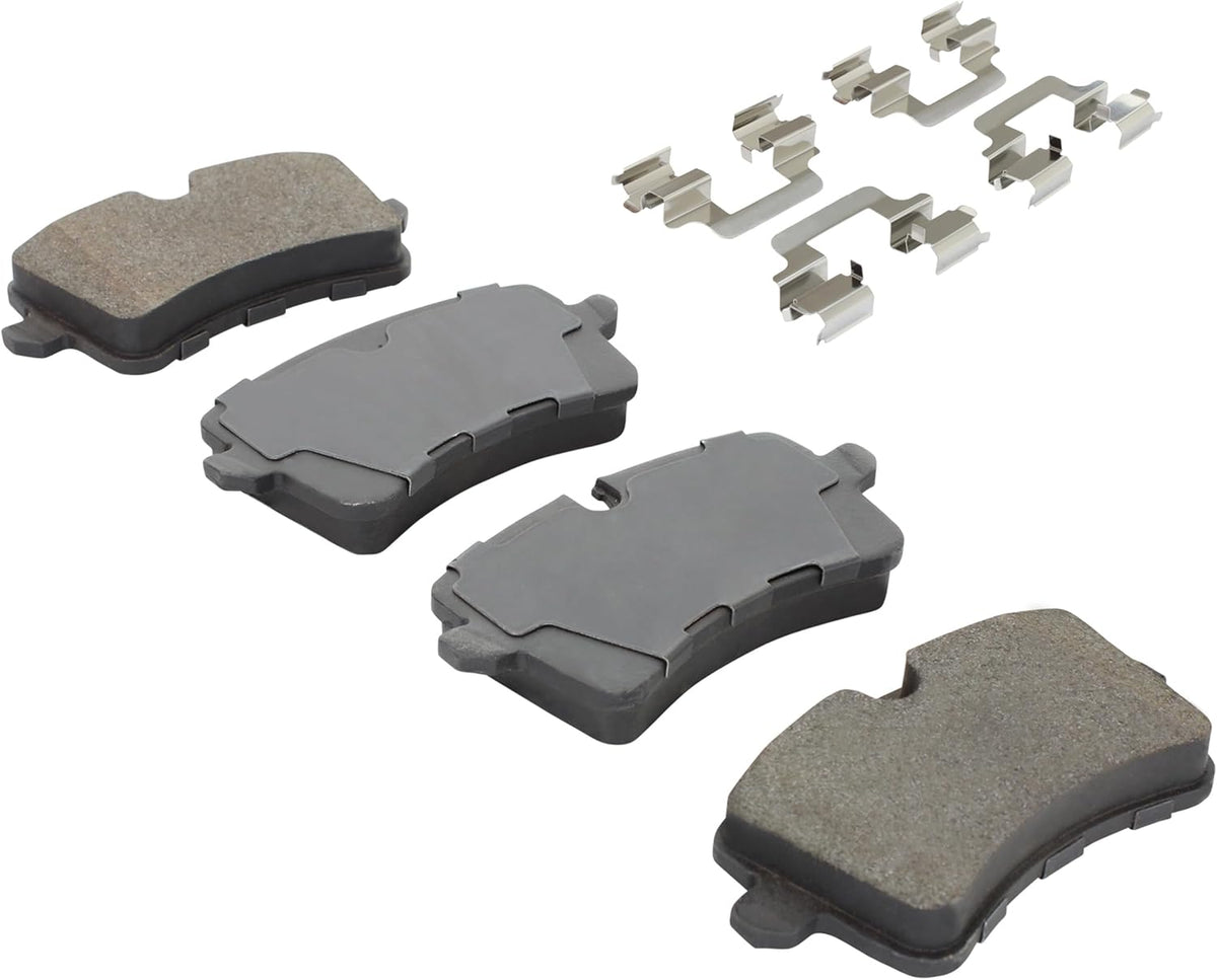 Premium Ceramic Rear Brake Pads (1001-1547C) Compatible with 2011-2021 Audi/Porsche (A6/A6 Quattro/A7 Quattro/A8 Quattro/Macan/RS5/RS7/S6/S7/S8)