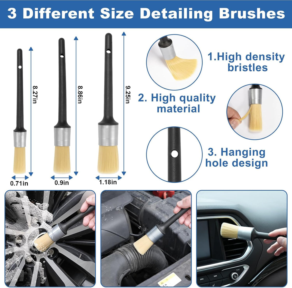 Viewsun Windshield Cleaner Tool, 13Pcs Car Interior Cleaning Kit, Car Detailing Kit Interior Cleaner, Car Detailing Brushes, Car Cleaning Gel, Inside Cleaning Supplies Accessories for Women Men