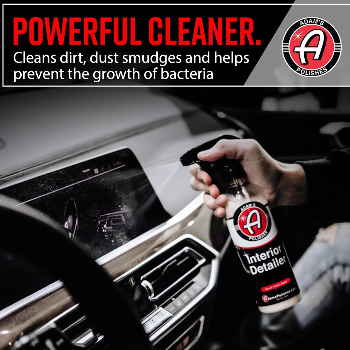 Adam's Polishes Interior Detailer Gallon (Sweet Almond) - Total Car Interior Cleaner, Protectant & Dressing | All Purpose Cleaner & Leather Conditioner | Vinyl, Dashboard, Screen, Seat Cleaner & More