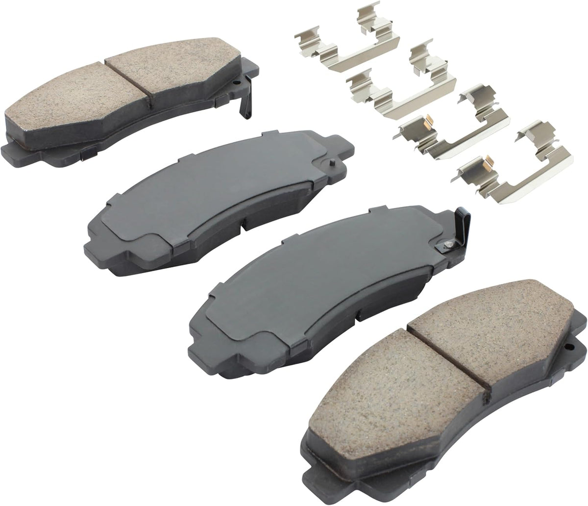 Premium Ceramic Front Brake Pads (1001-1102C) Compatible with Acura TL 2009-2014, Honda Ridgeline 2006-2011