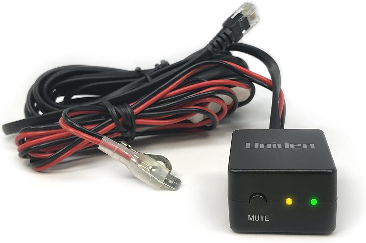 Uniden R8W Flagship Extreme Long Range Laser/Radar Detector + Uniden Smart Hardwire Kit RDA-HDWKT with Mute Button and LED Alert.