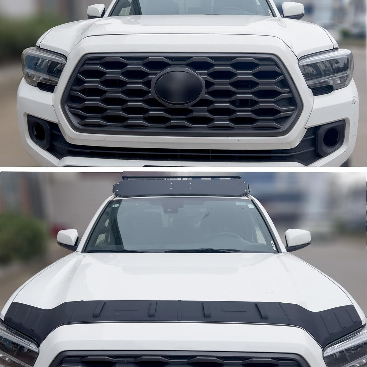 Hood Protector | Tailored for 2016-2023 Toyota Tacoma |Low Profile Deflector/Bug Shield/Bug Deflector Hood Shield Tacoma Accessories
