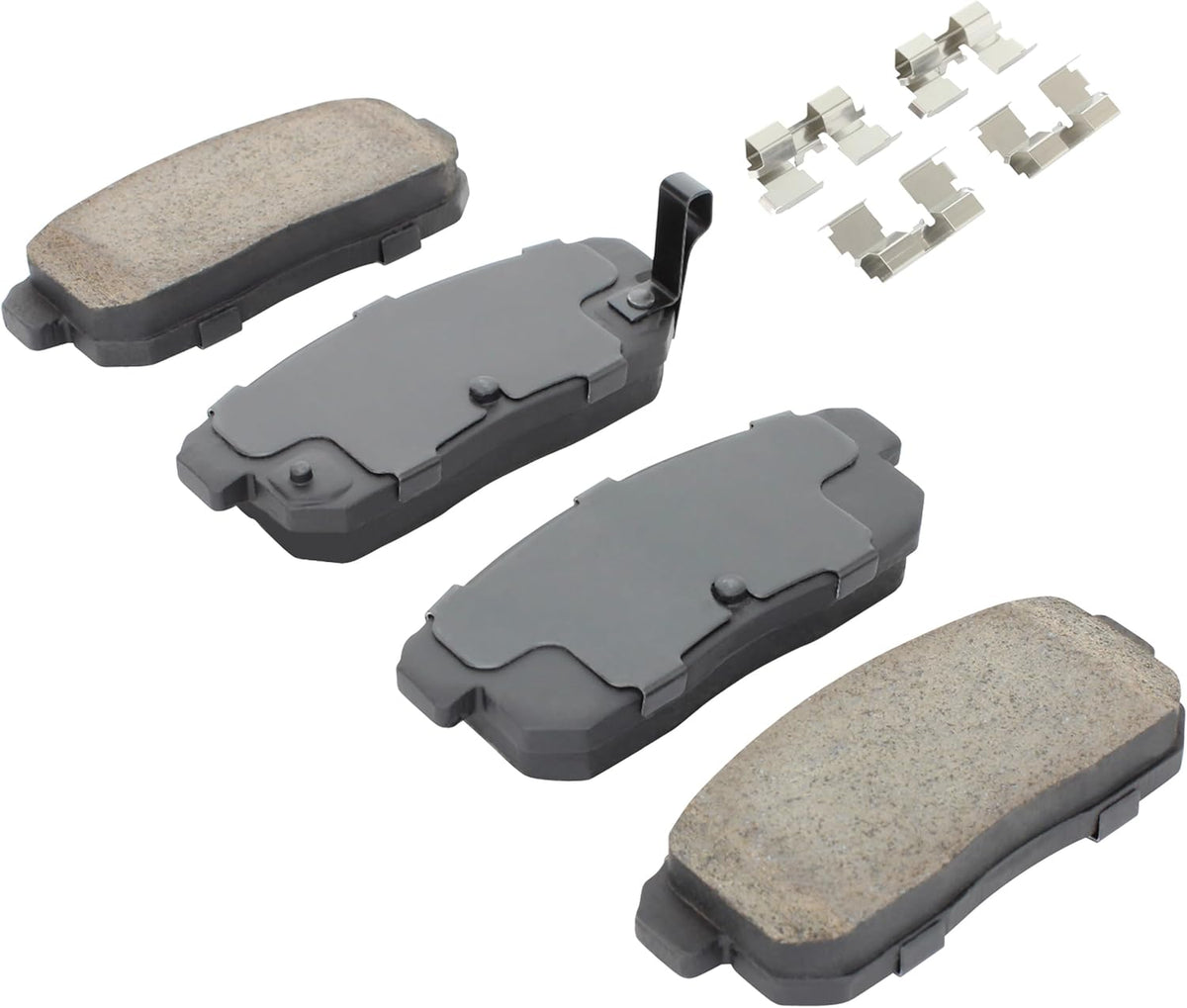 Premium Semi-Metallic Rear Brake Pads (1001-0900M) Compatible with INFINITI G20 2002-2002, INFINITI I35 2002-2004, Nissan Maxima 2000-2003, Nissan Sentra 2002-2006