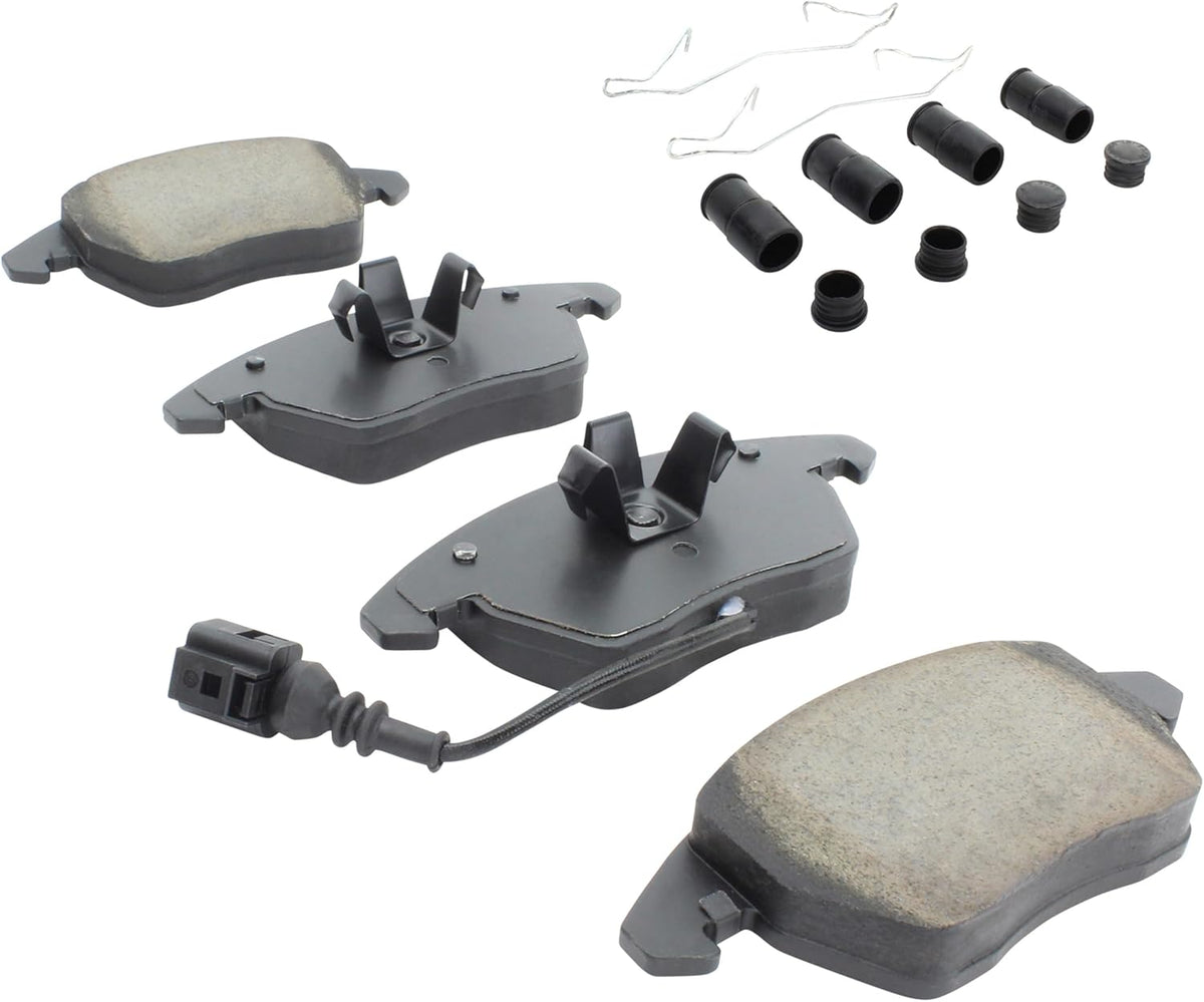Premium Semi-Metallic Front Brake Pads (1001-1107M) Compatible with 2005-2019 Audi/Volkswagen (A3 Quattro/Beetle/GLI/Golf/Golf SportWagen/GTI/Ibiza/Jetta/Leon/Passat/Polo & More)