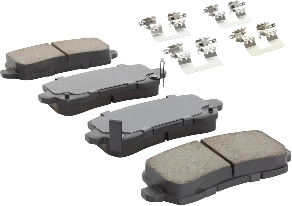 Premium Ceramic Rear Brake Pads (1001-1698C) Compatible with Acura RLX 2014-2020, Acura TLX 2015-2020, Honda Odyssey 2021-2025