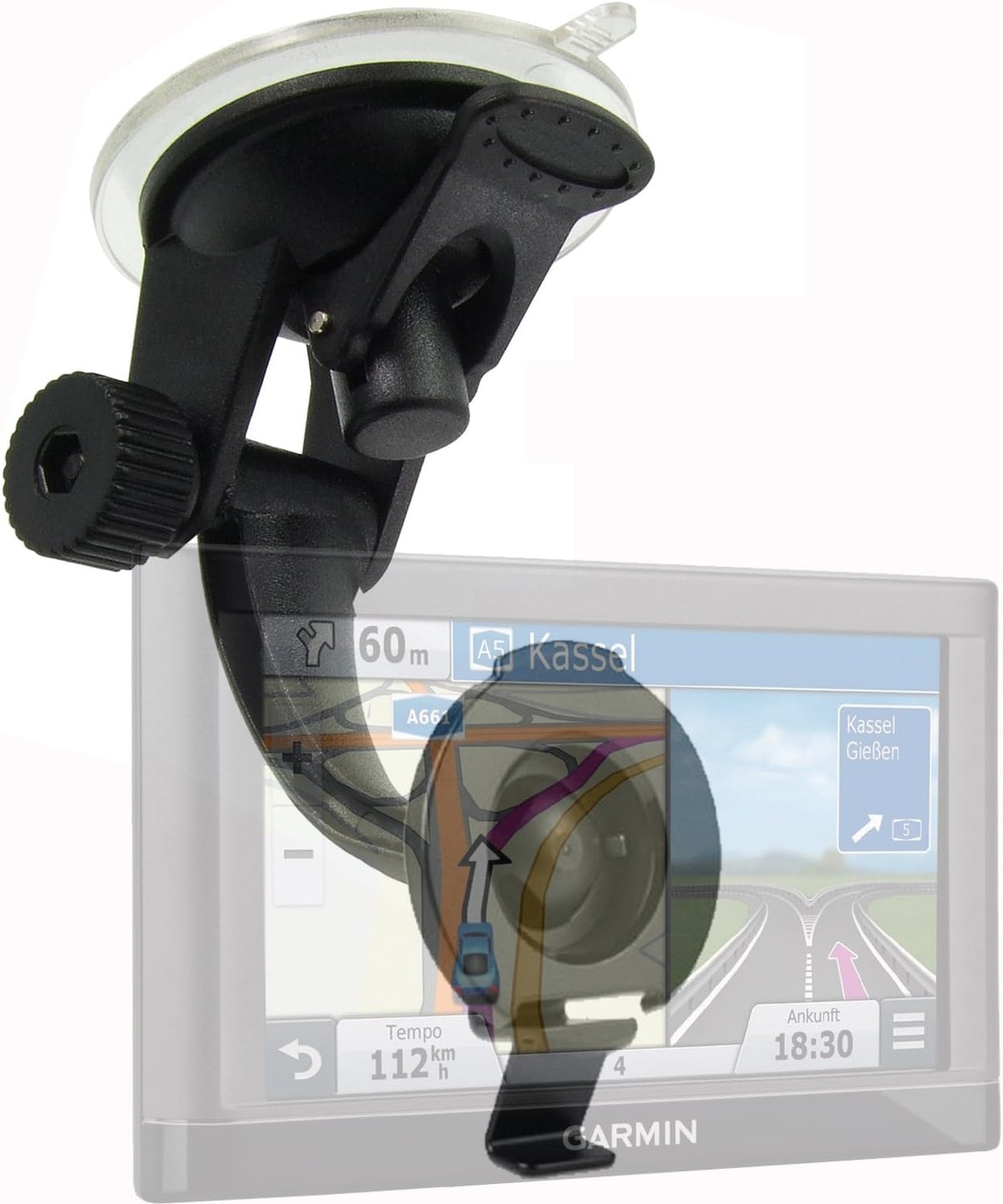 ChargerCity Car Truck Strong Suction Mount for Garmin Drive Drivesmart GPS 52 54 55 56 57 58 60 61 62 64 65 66 67 68 LM LMT T GPS Nuvi2557 2559 2689